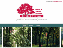 Tablet Screenshot of davestangscertifiedtreecare.com